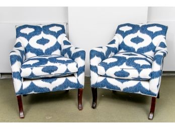 Pair Of Oversized Lounge Chairs