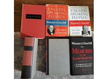 Five Winston Churchill HC Books