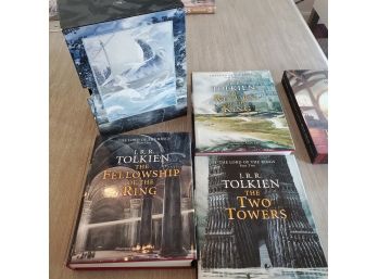 Two JRR Tolkien Box Sets In Slipcases -3 Volumes -The Lord Of The Rings & The Maps Of Tolkiens Middle Earth