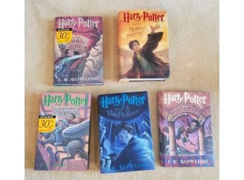 5 Harry Potter Hardcover Books
