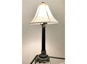 Antique Style Bronze Base Lamp And Shade