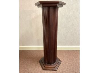 Solid Wood Podium, Would Make For A Great Plant Stand Or Unique Side Table!