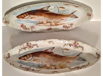 2 L S & S Carlsbad Austria Fish Platters