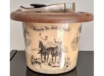 Paul Brown 'Here's To John Peel' Ice Bucket With Tongs (rare!)
