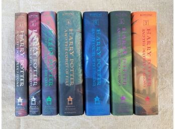 (7) FIRST EDITION HARRY POTTER BOOKS
