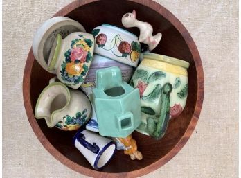GROUPING OF (10) CERAMIC WORKS INCLUDING ITALY, HOLLAND Etc