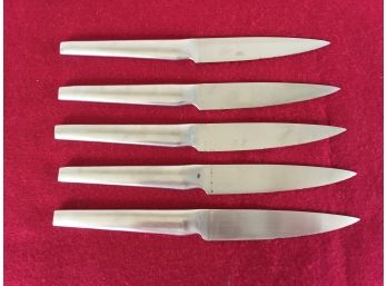 Set Of Five (5) Mid Century Steak Knives.