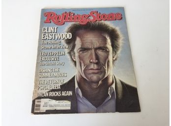 Clint Eastwood. Rolling Stone Cover July 4, 1985. Led Zeppelin, Bob Dylan, Hall & Oates, Return Of Psychedelia