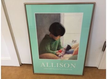 Framed Poster. Allison. Written And Illustrated By Allen Say. Houghton Mifflin Company.
