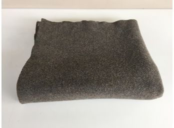 Military U.S. Navy Gray Wool Blanket. In Excellent Conditon. No Tears, Rips, Holes Or Stains.