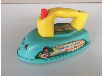 Vintage Fisher Price No. 125 Music Box Iron. Rolls And Works Great!