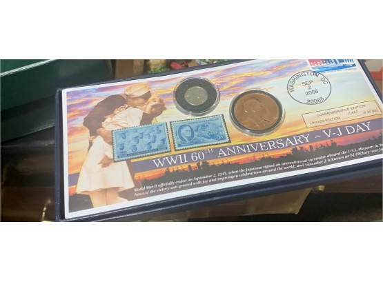 Ww2 Coin And Stamp Set