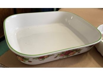 Rose Flowered Serving Tray