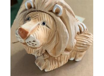 Carved Ornament Wood Lion