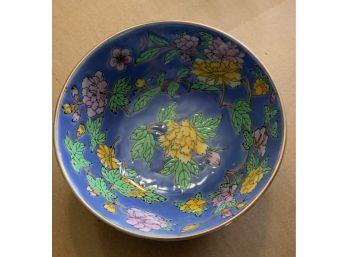 Beautiful Blue Floral Bowl