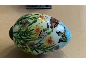 Butterfly And Floral Egg