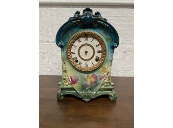 Antique Royal Bonn Porcelain Clock  - For Repair -