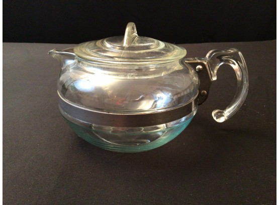 Vintage Pyrex Flame Ware Tea Pot With Lid