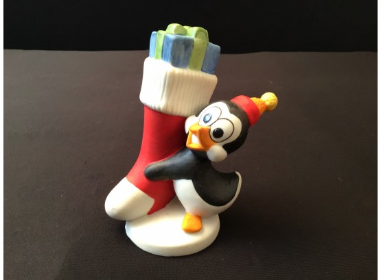 Chilly Willy The Penguin Christmas Figurine Walter Lantz Productions United China & Glass Company