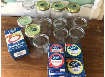 Large Lot Kerr & Ball Canning Jar Lids Gaskets And Rings