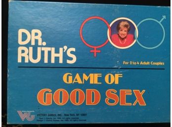 Dr. Ruths Game Of Good Sex 1985 Board Game Adults Only