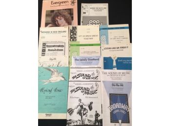 Huge Lot Of Choral Sheet Music See All Photos