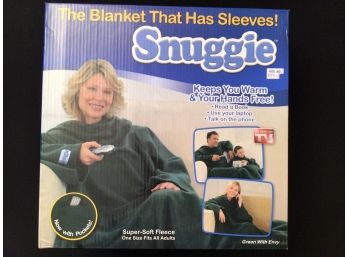 Snuggie One Size Forest Green New