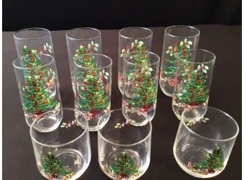 Christmas Tree Glasses Set