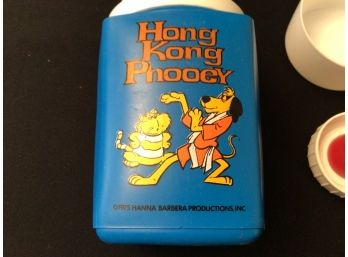 1975 Hong Kong Phooey Thermos Lunch Box Size Cartoon Character