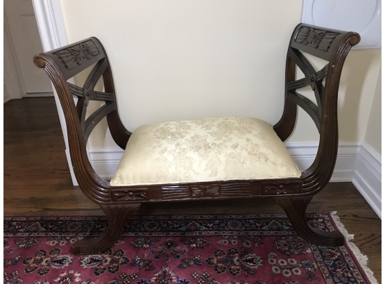 French Upholstered Seat Bench