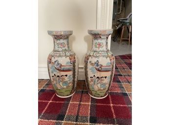 Chinoiserie Porcelain Vases