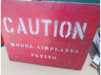 Old Wooden Air Plane Sign