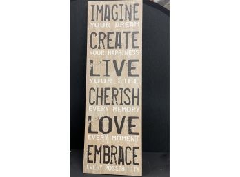 Create Live Love Wall Sign - 15.5'w X 48'h