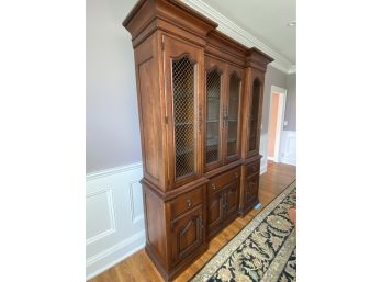 HARDEN  Furniture Lighted Mirrored Back  China Cabinet- 75'w X 20'd X 88'h