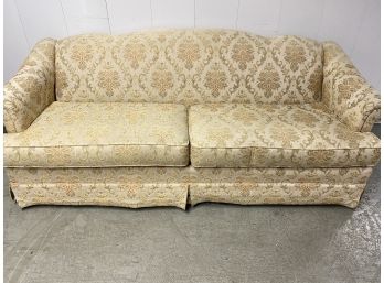 THOMASVILLE Brocade Roll-Arm 2 Cushion Sofa