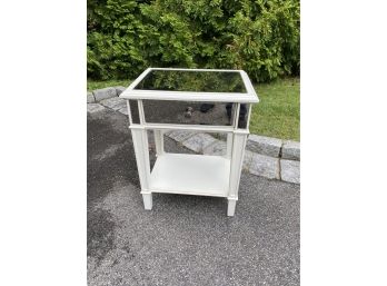 White  Mirrored Top  Night Stand By Pier 1 Imports - 22'w X 16'd X 28.5'h