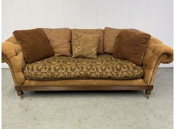 LILLIAN AUGUST Roll Arm Sofa With Wood Legs On Casters - 94'w X 40'd X 33'h