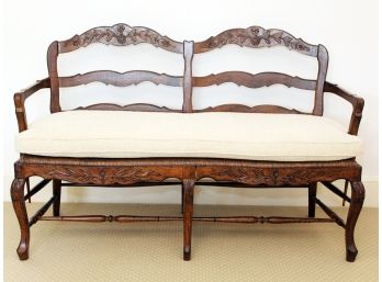 Country French Double Size Bench Seat