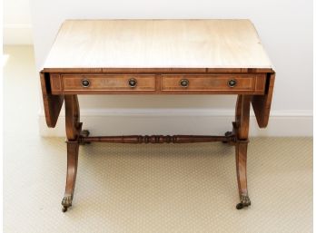 A 19th Century Empire-Styled Writing Table With Two Drop Leaves