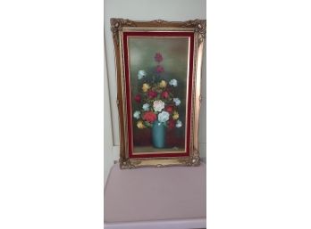 Framed Oil Painting  Of Floral Bouquet  By Amy