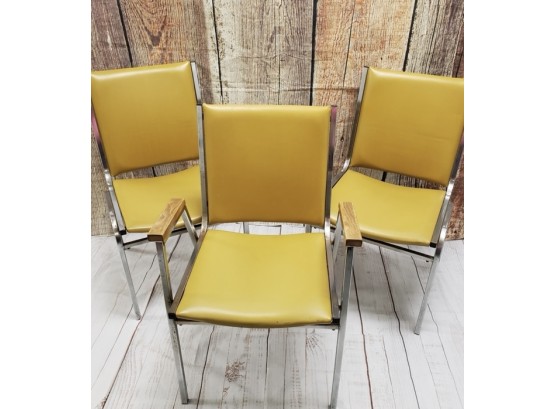 Trio Of Vintage MCM Office Chairs