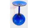Vintage Empoli Style Art Glass Compote