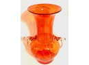 Vintage Trophy Style Glass Vase