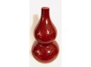 Mid Century Ox Blood Double Gourd Vase