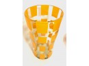 Amazing Vintage Hand Blown Orange Color Block Vase