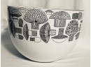 Vintage Finel Enamel Mushroom Mixing Bowl Made In Finland