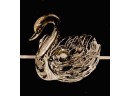 Vintage Mid Century Figural Glass Swan Candy Dish