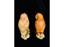 Pair Of Vintage Mid Century Ceramic Owl Figurines