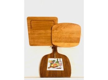 Trio Of Wooden Cheese Boards