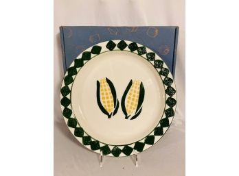 Vintage Garden Patch Pattern Corn On The Cob Platter By Treasure Craft